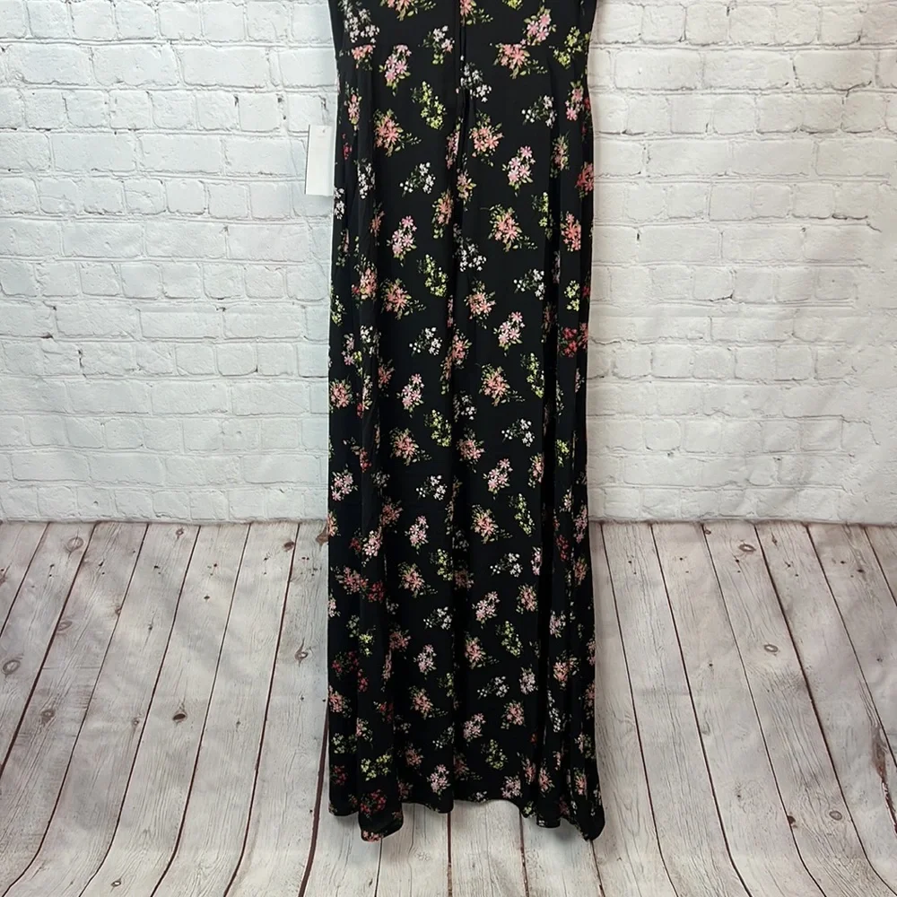 B Darlin Black Floral Off Shoulder Maxi Dress Juniors Size 5/6 Homecoming HOCO - Picture 8 of 8